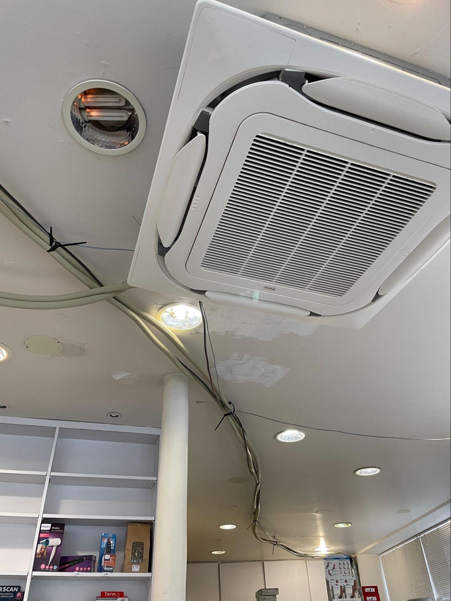 Installation de climatisation cassette